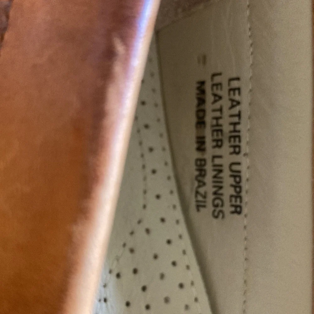 Florsheim leather tassel loafers slip on shoes brown size 9.5D